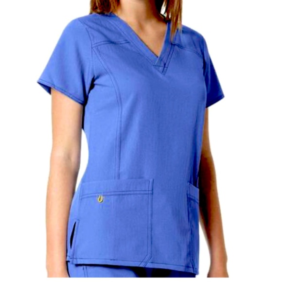 4 way stretch scrub top by Wink ~ worn once ~ - Picture 2 of 5